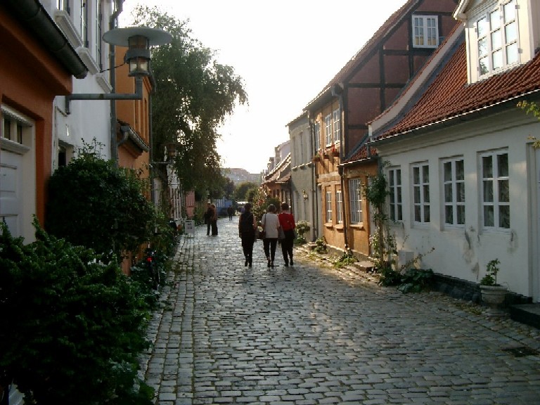 Old street in Aarhus' city center
